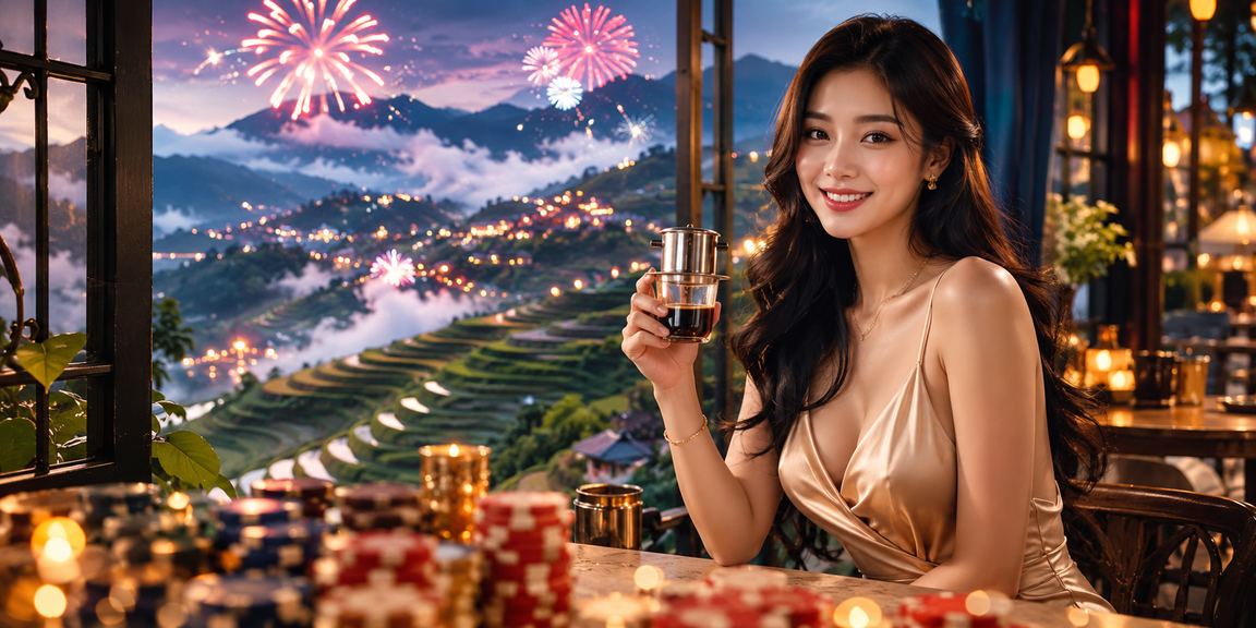 Người dùng tại Sa Pa trải nghiệm xổ số và game casino qua điện thoại bên tách cà phê